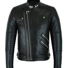 Load image into Gallery viewer, Black Bomber Leather Jacket