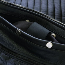 Load image into Gallery viewer, Black Bomber Leather Jacket