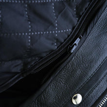 Load image into Gallery viewer, Black Bomber Leather Jacket