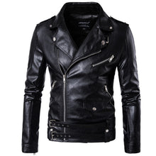 Load image into Gallery viewer, New design Motorcycle Bomber Leather Jacket