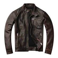 Load image into Gallery viewer, Vintage genuine leather Jacket