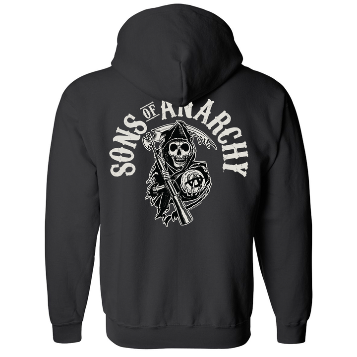 SoA Reaper Crew Fleece Zip-Up Sweatshirt