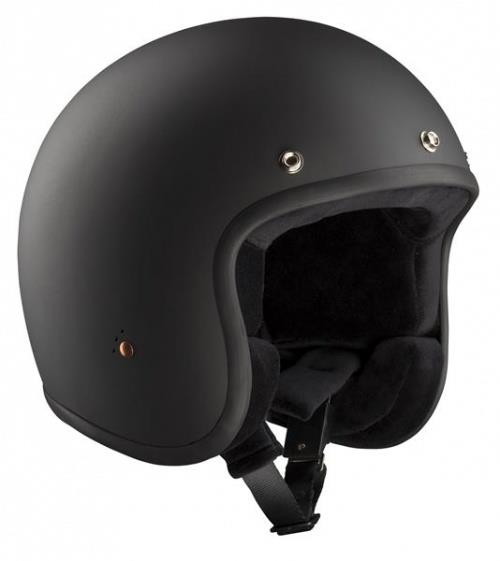 Black Open Face Helmet