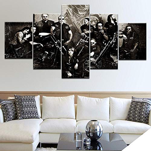 5 Panel Sons of Anarchy Wall Posters