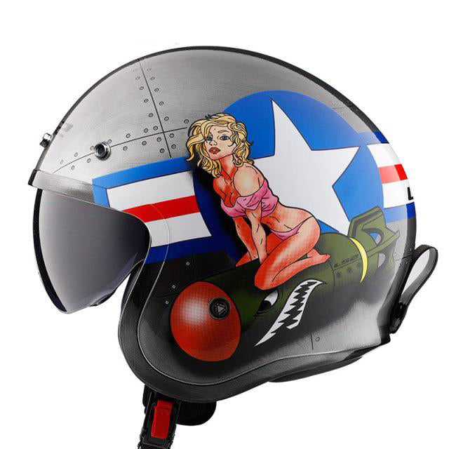 Bomber Half Face Helmet