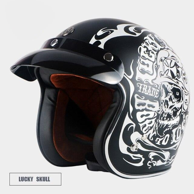 Lucky Skull Open Face Helmet