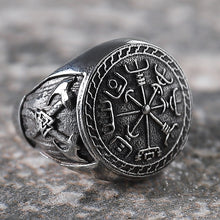 Load image into Gallery viewer, Viking Pirate Double Axe Men&#39;s Totem Ring
