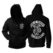 Load image into Gallery viewer, Sons Of Anarchy Zipper Hoodie
